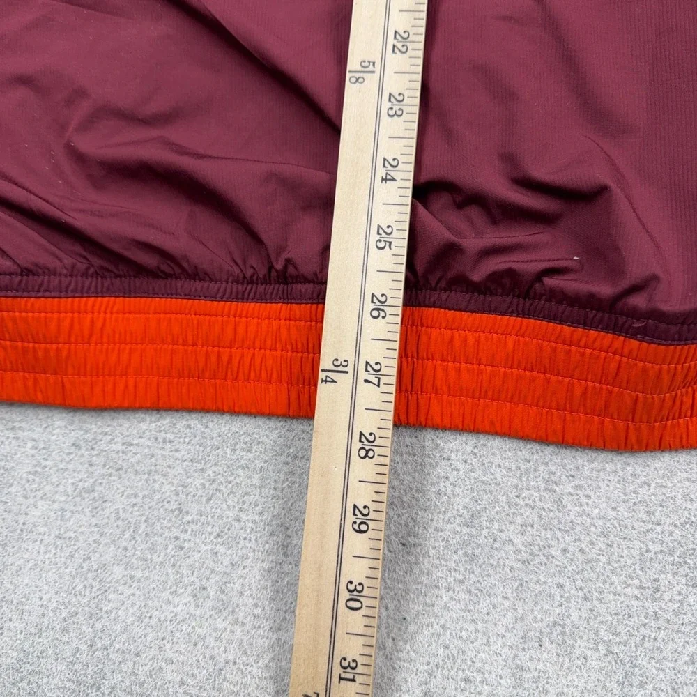 Virginia Teck Hokies Jacket Men Medium Full Zip Windbreaker Nike Fit Storn Y2K